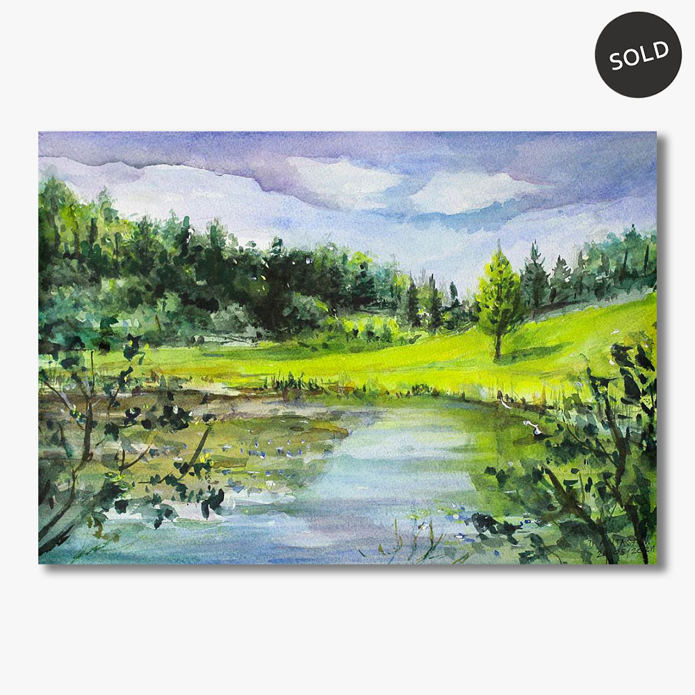Ogród Botaniczny akwarela A-4 Danuta Antas Art Ogród Botaniczny akwarela A-4 Danuta Antas Art