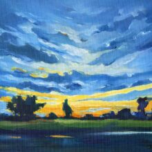 Sunset-Impression obrazy ręcznie malowane pejzaże, pejzaże abstrakcyjne, pejzaże abstrakcyjne, obraz abstrakcja pejzaż, obrazy abstrakcja galeria