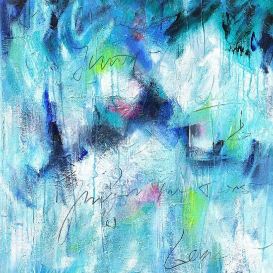 blue abstract painting, abstract paintings blue, big abstract, vertical abstract paintings