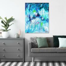 Copy space in living room